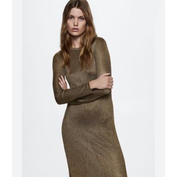 Size- M, Mango GALA-W- Jumper dress- brown - Picture 2 of 6